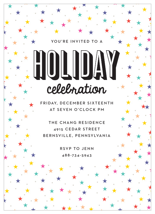 Holiday Party Invitation Template Example Holiday Party Invitation Template Example