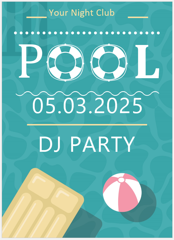Pool Party Invitation Template Pool Party Invitation Template