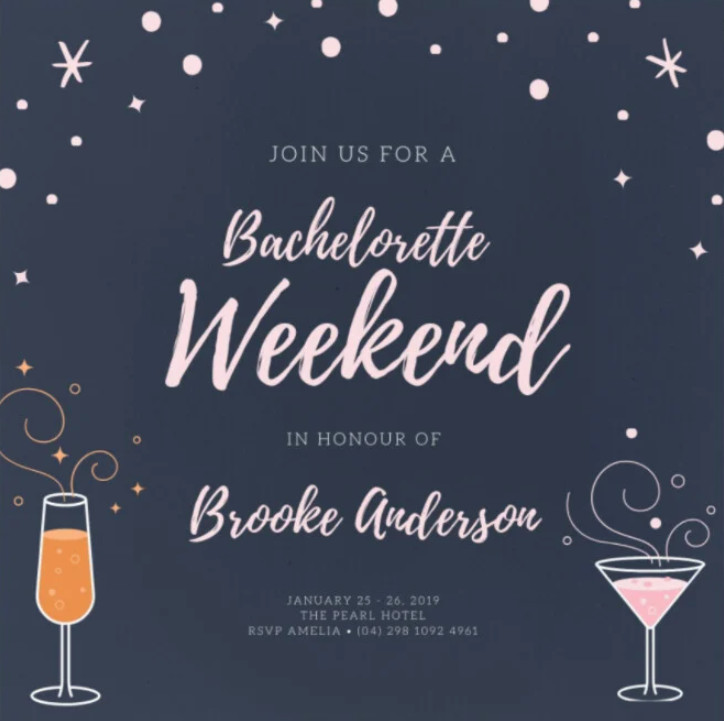Sample of Bachelorette Party Invitation Template Sample of Bachelorette Party Invitation Template